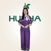 (Mẫu TC56 ) Bộ lụa thiết kế trung niên phối hoa – Form áo cánh dơi thoải mái – Dạo phố họp mặt bạn bè | HUY HÀ