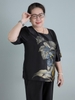 (Mã E178) Đồ bộ trung niên nữ  cho mẹ mặc nhà , chất vải lụa tơ tằm mềm mịn ,áo ngắn tay