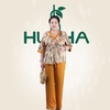(Mã V15) - Đồ bộ trung niên HUY HÀ , thiết kế -lụa tơ tằm quần dài