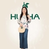 (Mẫu V24) - Đồ thiết kế trung niên HUY HÀ - Gấm, quần dài ống suông , tay dài viền