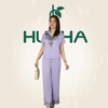 (Mẫu V18) - Đồ thiết kế trung niên HUY HÀ , Lụa TT Áo somi - Quần ống rộng