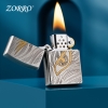 Hột Quẹt Bật Lửa Xăng Đá Zorro Z21153 Họa Tiết Mắt Chim Đại Bàng Cực Đẹp - Mẫu Mới