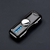 Hộp Quẹt Bật Lửa Hồng Ngoại 915 Sạc Điện Qua Cổng USB Kiểu Dáng Spinner 2 Cánh Tạo 18 Hiệu Ứng Đèn Led Cao Cấp