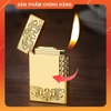 Hộp Quẹt Bật Lửa Gas Đá 803HV Họa Tiết Hoa Văn Độc Lạ Tay Đánh Rãnh