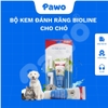 Bộ kem đánh răng cho chó Bioline PAWO