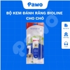 Bộ kem đánh răng cho chó Bioline PAWO