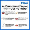 Thức Ăn Chó Mèo - Thịt Xay Rau Củ 800g - RAW FOOD - HG PetFood - PAWO