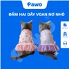 Đầm hai dây voan nơ nhỏ - PAWO
