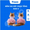 Đầm hai dây voan tầng - PAWO