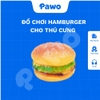 Đồ chơi nhựa tiếng kêu hình Hamburger, củ lạc cho thú cưng - PAWO