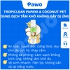 Bọt Tắm Khô Dưỡng Lông Cho Chó Mèo Tropiclean Waterless chai 220ml | PAWO