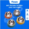 Bát ăn đơn tai mèo nhiều mẫu cho thú cưng - PAWO