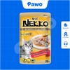 Pate NEKKO mèo trưởng thành dạng xốt nội địa Thái Lan gói 70g PAWO.