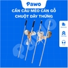 Cần câu mèo cán gỗ - Chuột dây thừng