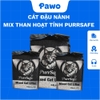 Cát vệ sinh cho mèo đậu nành mix than hoạt tính Purrsafe