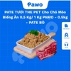 PATE TƯƠI THE PET Cho Chó Mèo Biếng Ăn 0,5 Kg/ 1 Kg PAWO