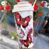 🦋 LY GIỮ NHIỆT COFFEE HOA VĂN CON BƯỚM – THANH LỊCH, GIỮ NHIỆT CHUẨN GU
