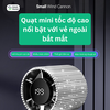 Quạt Cầm Tay Mini Đính Đá S5 Cao Cấp - 100 Tốc Độ Gió, Động Cơ Siêu Êm, Pin Khủng Dùng 6H