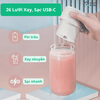 Máy Xay Sinh Tố Thủy Tinh Mini OUMI | Không dây, 700ml, 26 Lưỡi Xay, Sạc USB