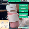 Máy Xay Sinh Tố Thủy Tinh Mini OUMI | Không dây, 700ml, 26 Lưỡi Xay, Sạc USB