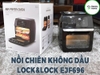 Nồi Chiên Không Dầu Lock&Lock EJF696BLK 12L 1800W