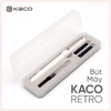 but-may-kaco-retro-6-mau-kem-hop-dung-2-ong-muc-1-ong-bom-muc-cao-cap-chinh-hang