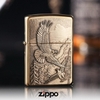 Zippo 20854 – Zippo Lighter Where Eagles Dare Emblem Brushed Brass