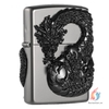 Zippo ốp Emblem hình Rồng Đen - sunnystore.vn.