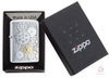Bật Lửa Zippo Mạ Satin Bánh Răng Cưa