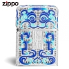 Zippo bọc hình thần rừng tráng men cloisonné.