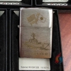 Zippo Khắc CNC Mạ Chrome Chủ Đề Tàu Chiến SG027
