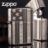 Zippo 28974 – Zippo Armor – US Flag – Antique Silver Plate