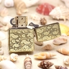 Zippo 168 đồng nguyên chất chạm khắc rồng