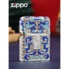 Zippo bọc hình thần rừng tráng men cloisonné.