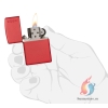 Zippo Classic Red Matte Zippo Logo - sunnystore.vn.