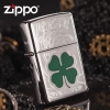 Zippo 24699 – Zippo Four Leaf Clover High Polish Chrome