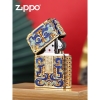 Zippo bọc hình thần rừng tráng men cloisonné.