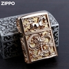 Zippo thân khắc Rồng nắp khắc Ngựa
