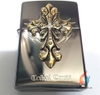 Bật lửa Zippo Armor Black Tribal Cross Ice Lighter