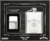 Bộ 2 món Zippo và Bình rượu khắc nổi Jack Daniels