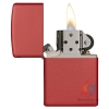 Zippo USA sơn tĩnh điện đỏ - Red Matte 223