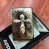 ZIPPO PRAY EMBLEM THÁNH GIÁ ĐÍNH ĐÁ - sunnystore.vn.