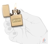 Bật lửa Zippo Windproof mạ vàng - sunnystore.vn