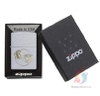 Bật Lửa Zippo Mạ Satin Hình 2 Viên Xúc Sắc
