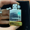Zippo vỏ dày mạ vàng hoa văn  - sunnystore.vn.