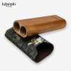 Ống Đựng Xì Gà Lubinski YJA-50029 – Da Siêu Sợi Kết Hợp Gỗ Tuyết Tùng Cao Cấp