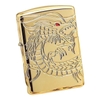Zippo Armor Red Eyed Dragon Gold Plate