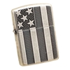 Zippo 28974 – Zippo Armor – US Flag – Antique Silver Plate