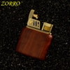 Bật lửa xăng đá bọc gỗ Zorro Z540-1
