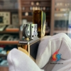 Zippo Gold Plate khảm men đen